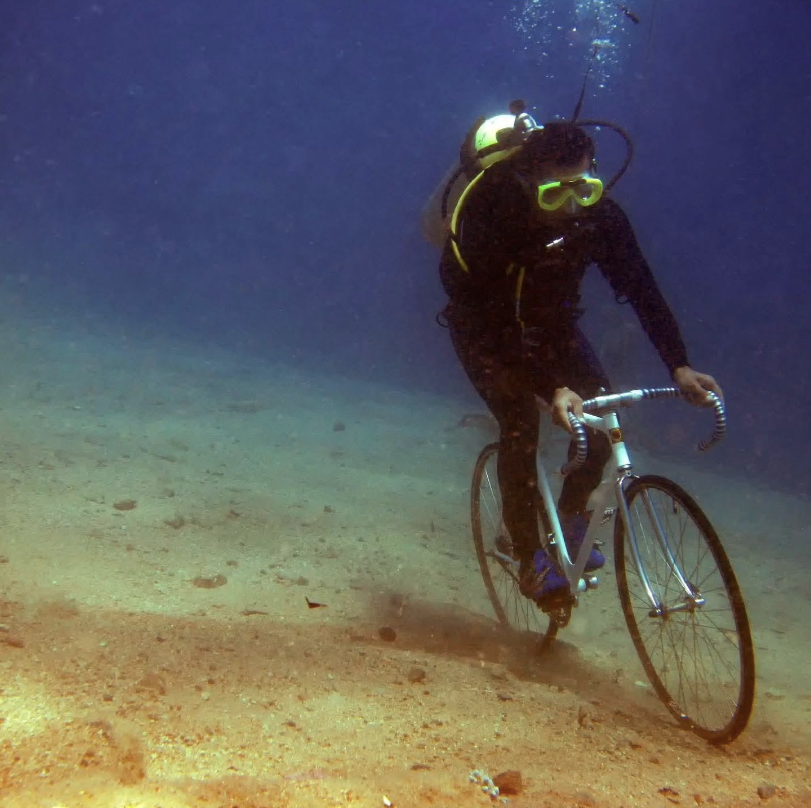 About to ride into an abyss